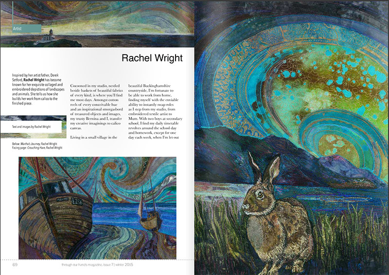Rachel Wright article in Through our hands magazine
